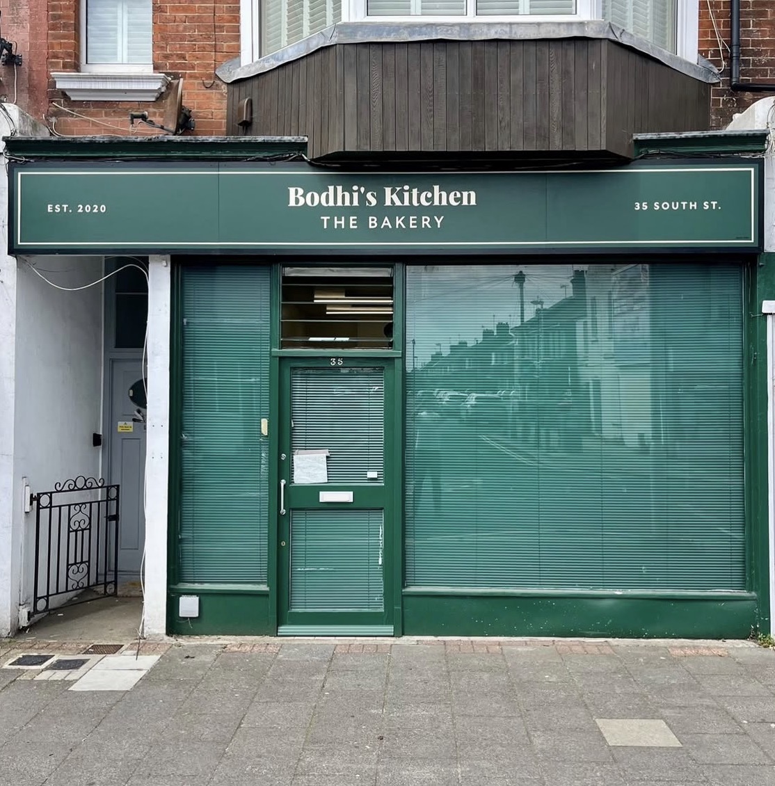 Bodhi's Kitchen shopfront at 35 South Street, West Worthing